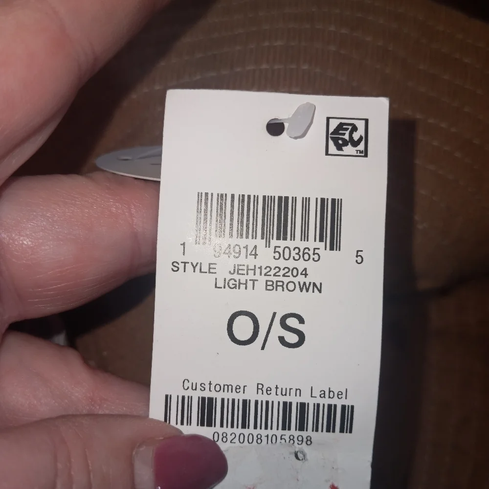 Jenni Reversible Corduroy & Plaid Bucket Hat NWT Brown/Tan OS - Picture 10 of 10